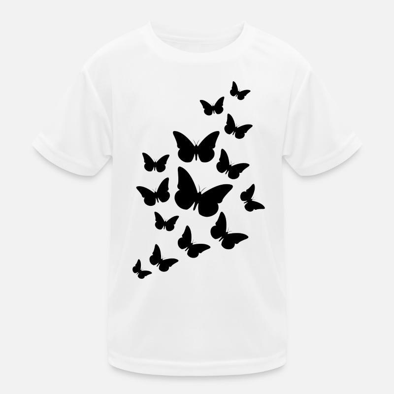 Fluttering Butterflies Kids Functional T-Shirt