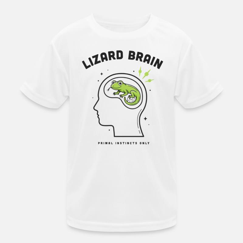 Lizard Brain Lizard Profile Brain Psychology Kids Functional T-Shirt