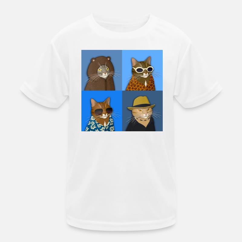 Tabby Cat Variety  Kids Functional T-Shirt