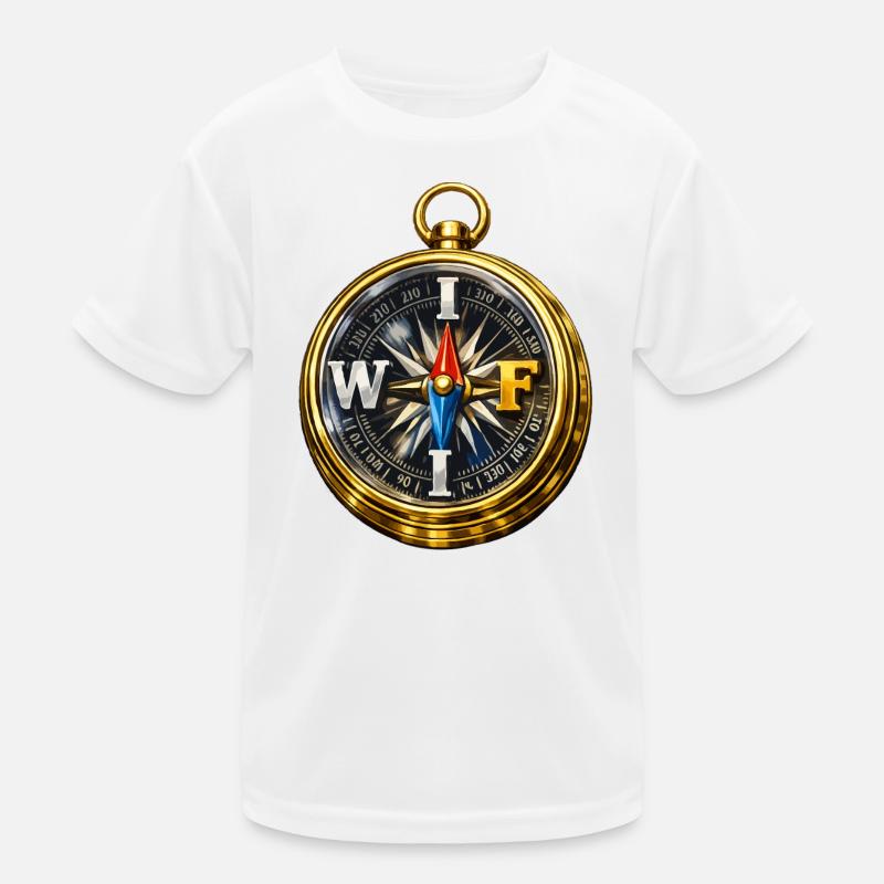 Compass with WIFI Kids Functional T-Shirt