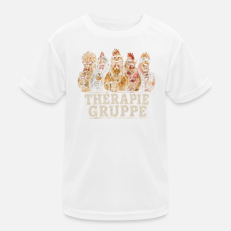 Therapiegruppe Hühner Lounge Kinder Funktions-T-Shirt