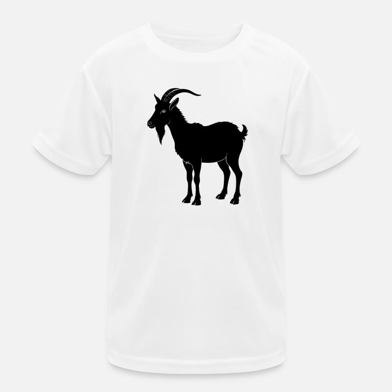 Ziege Kinder Funktions-T-Shirt