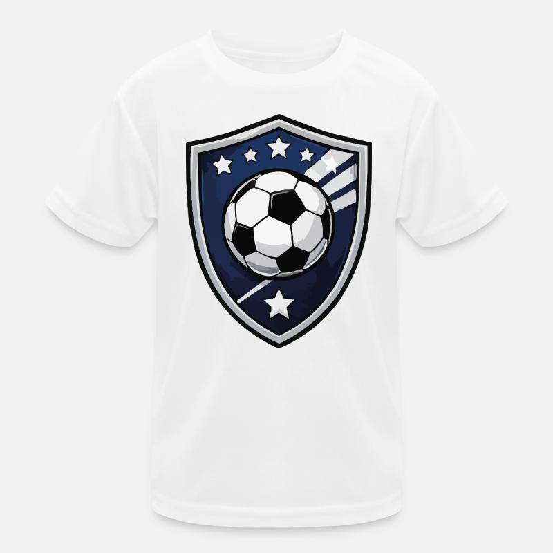 Soccer Shield Crest Kinder Funktions-T-Shirt