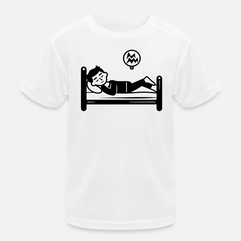 Schlafen Bett Kinder Funktions-T-Shirt