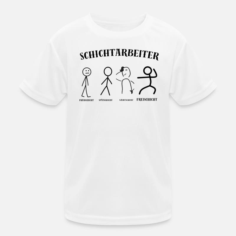 Schichtarbeiter Kinder Funktions-T-Shirt