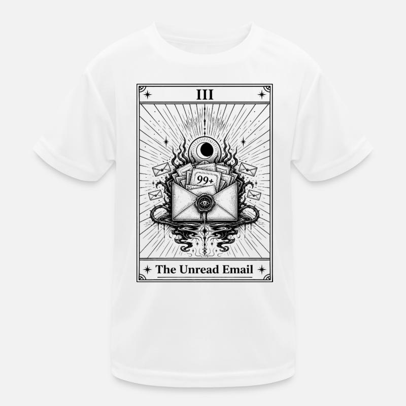 Ungelesene E-Mail | Tarotkarte Alltag Kinder Funktions-T-Shirt