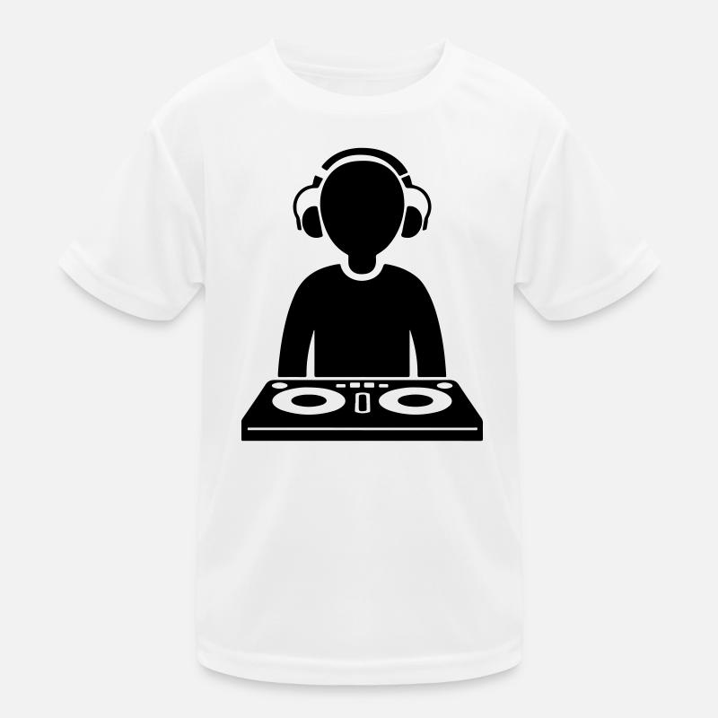 DJ Turntables Party Kinder Funktions-T-Shirt