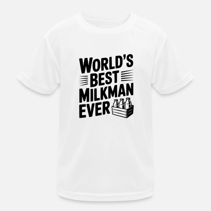 Bester Milchmann aller Zeiten Kinder Funktions-T-Shirt