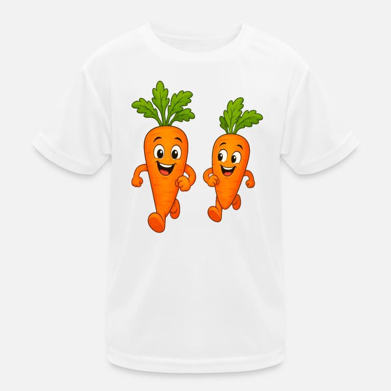 Carrots while jogging Kids Functional T-Shirt