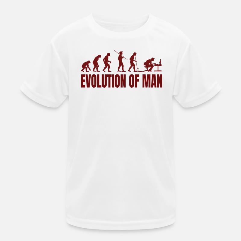 Computer PC Evolution Informatiker Programmierer Kinder Funktions-T-Shirt