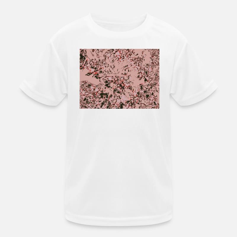 Rose Vines Abstract Pattern Kids Functional T-Shirt