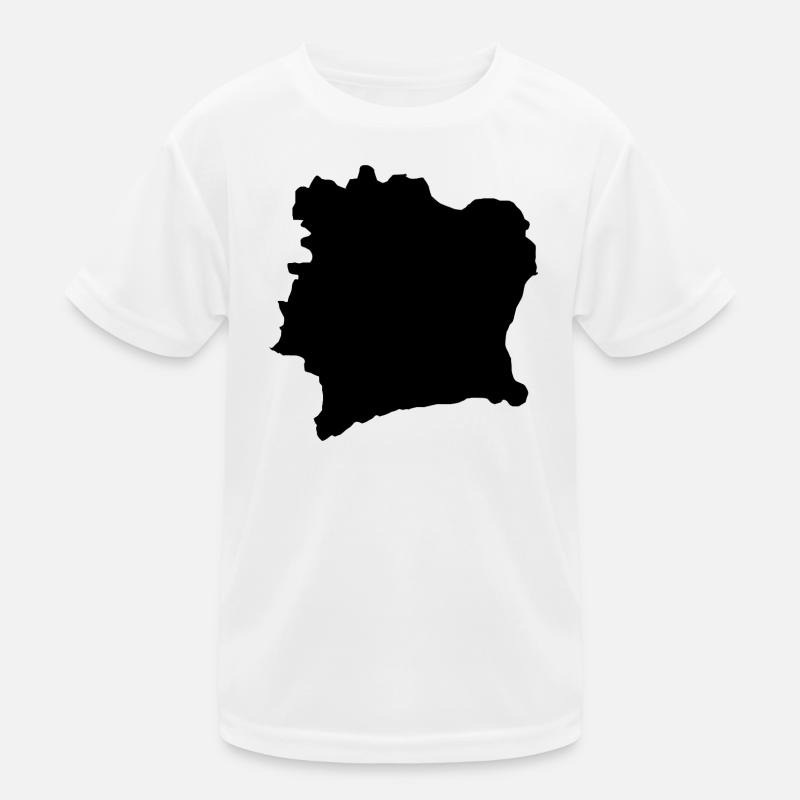 Ivory coast map Kids Functional T-Shirt