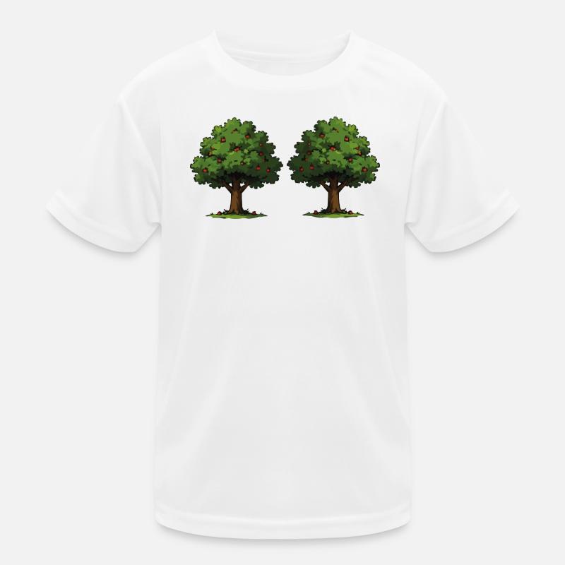 Arbre double avec pommes rouges T-shirt sport Enfant
