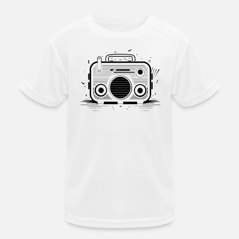 Oldtimer Radio Kinder Funktions-T-Shirt