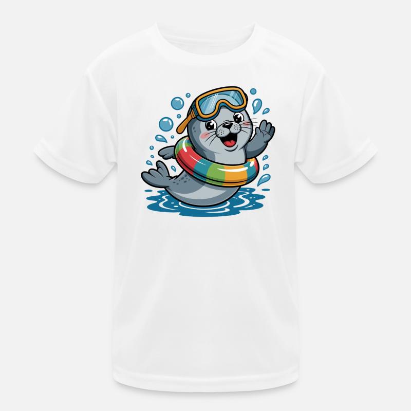 funny seal Kids Functional T-Shirt