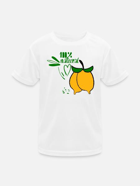 Lemons - Kids Functional T-Shirt - white - Front