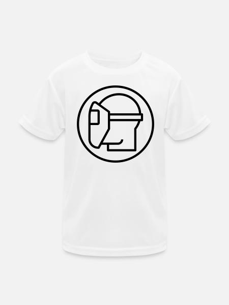 Welding helmet, welder, welding specialist - Kids Functional T-Shirt - white - Front