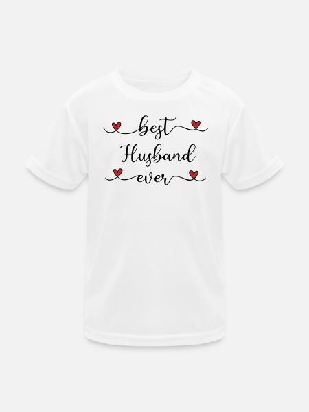 Meilleur mari de tous les temps mignon, cadeau de typographie - T-shirt sport Enfant - blanc - Devant