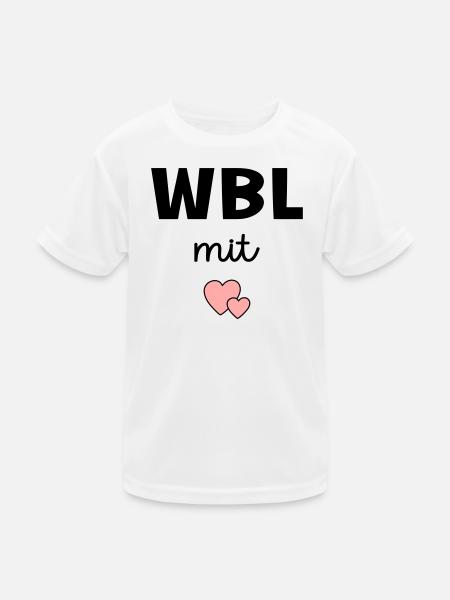 Wohnbereichsleitung Herz Pflege - Kinder Funktions-T-Shirt - Weiß - Vorne
