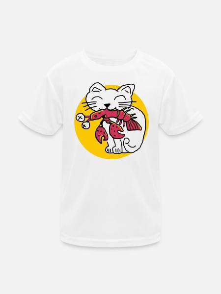 CancerCat - Kids Functional T-Shirt - white - Front