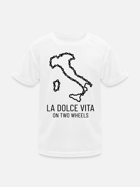 Italy Cycling Dolce Vita Shirt - Kids Functional T-Shirt - white - Front