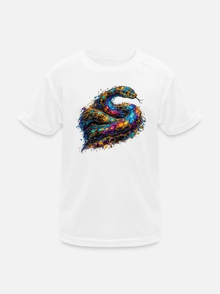 Celestial Serpent - Kids Functional T-Shirt - white - Front