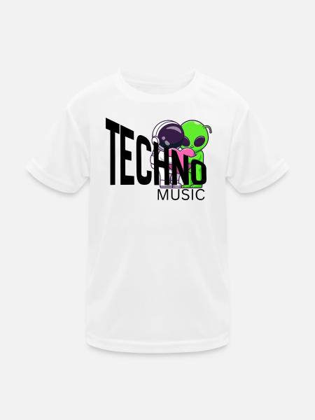 Alien Hug Duo Neon Glow - Kids Functional T-Shirt - white - Front