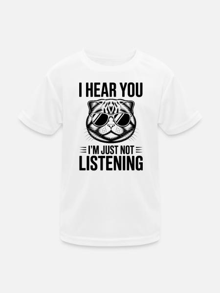 Scottish Folding Cat Scottish Fold Gift - Kids Functional T-Shirt - white - Front