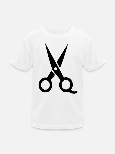 Scissors - Kids Functional T-Shirt - white - Front