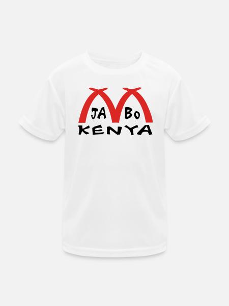 Kenia Afrika Mombasa Elfenbein - Kinder Funktions-T-Shirt - Weiß - Vorne