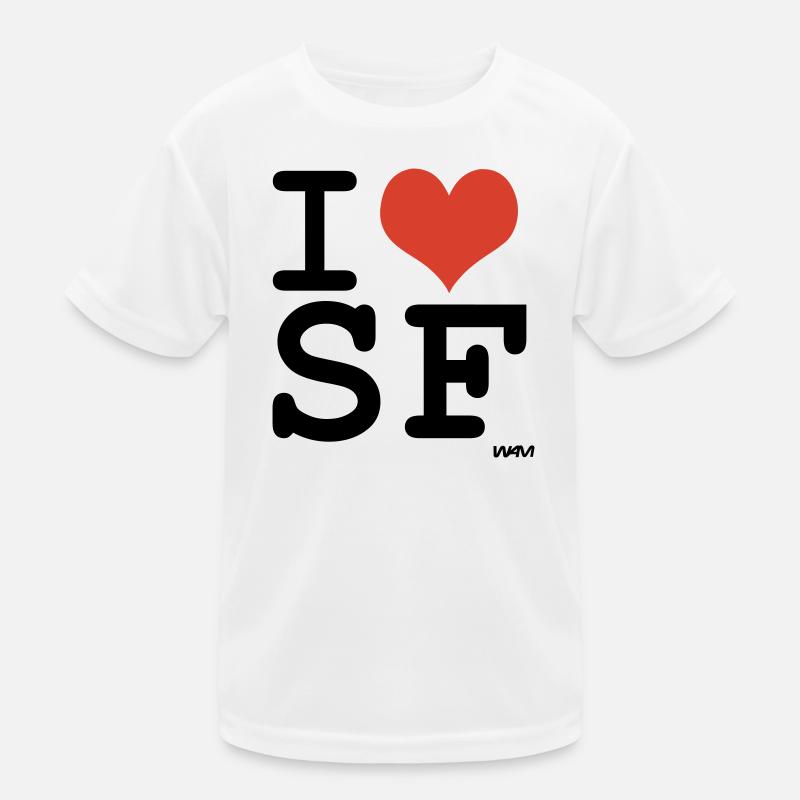 I Love SF San Francisco couleurs personnalisables T-shirt sport Enfant