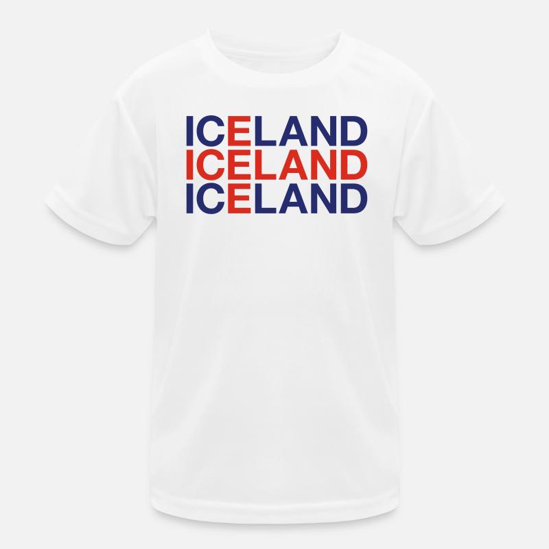 ICELAND Iceland flag Kids Functional T-Shirt