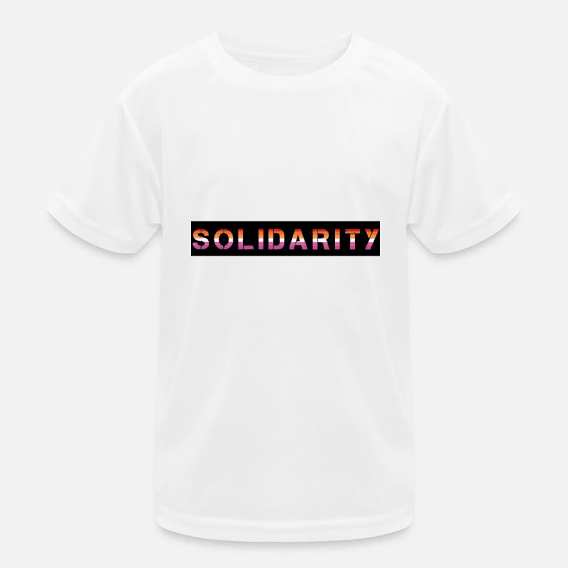 Solidarité lesbienne T-shirt sport Enfant