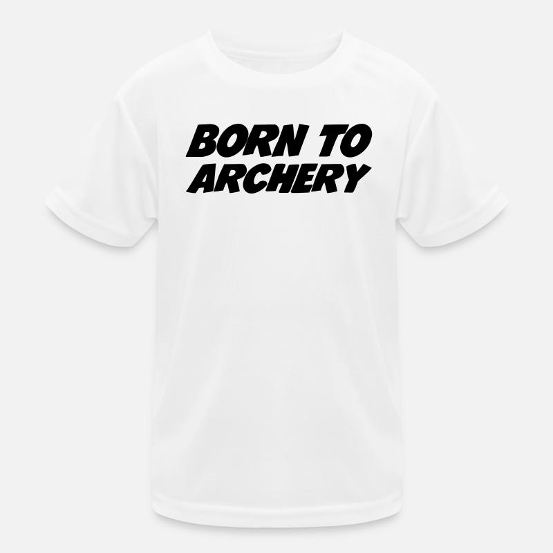 Born to Archery Kinder Funktions-T-Shirt