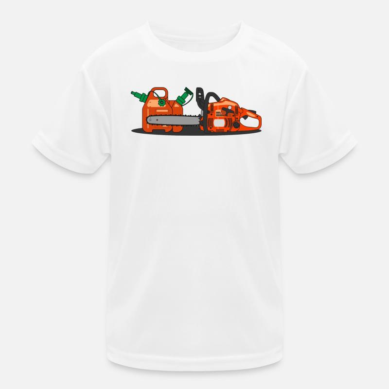 Chainsaw and Combi container Kids Functional T-Shirt
