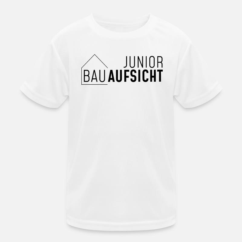 Junior Bauaufsicht mit Haus! Kinder Funktions-T-Shirt