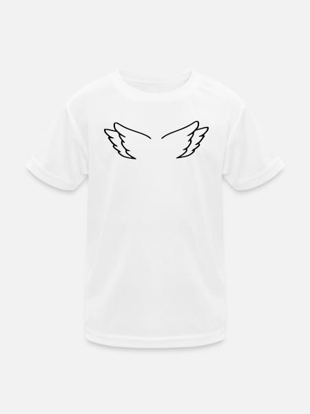 Angel Wings - Kids Functional T-Shirt - white