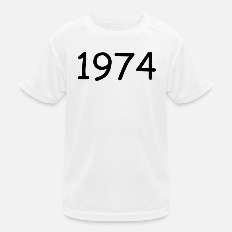 1974 50th Birthday Template Black Kids Functional T-Shirt