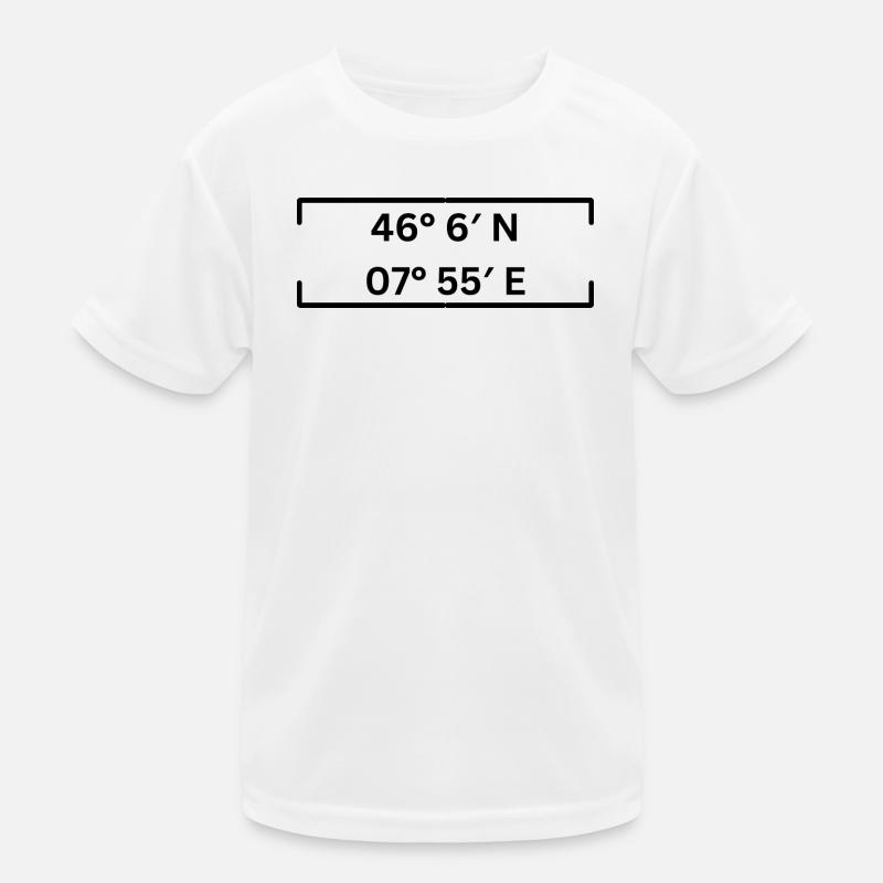 Coordinates Saas-Fee Minimalist Kids Functional T-Shirt