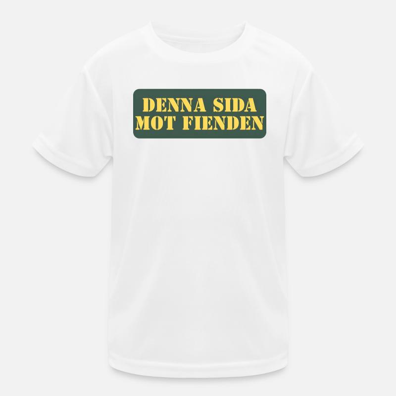 This side against the enemy - Kids Functional T-Shirt - white