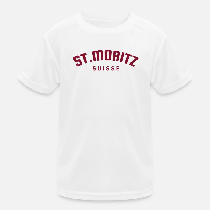 St. Moritz - Suisse - Switzerland - Swiss T-shirt sport Enfant
