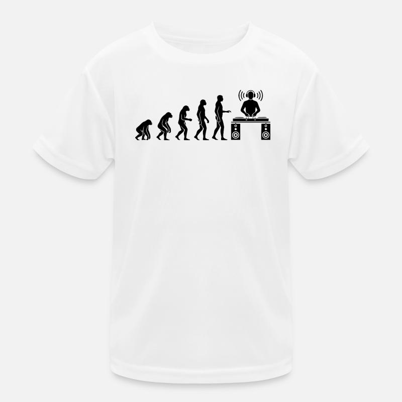 L’évolution du DJ d’humain à icône musicale T-shirt sport Enfant