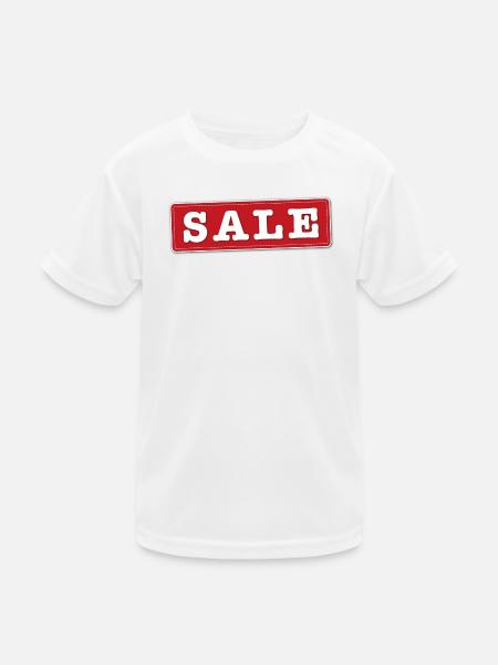 SALE - Kinder Funktions-T-Shirt - Weiß