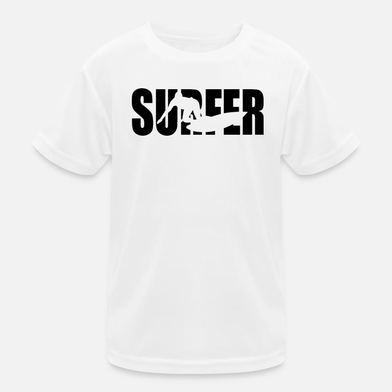 Design de surfeur classique – Vagues et liberté T-shirt sport Enfant