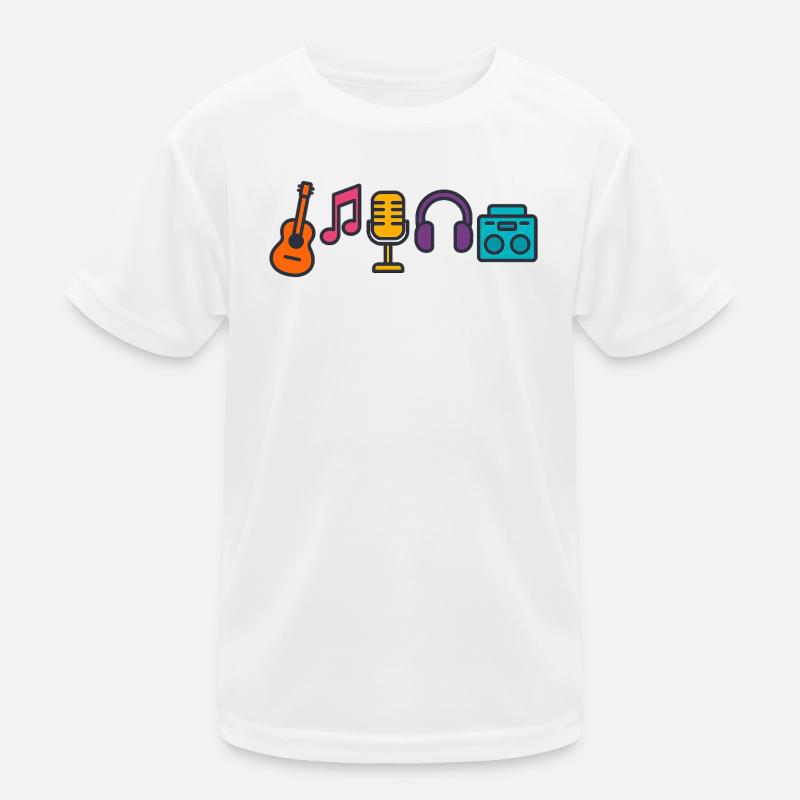 Music Passion Sound Waves Design Gift Kids Functional T-Shirt