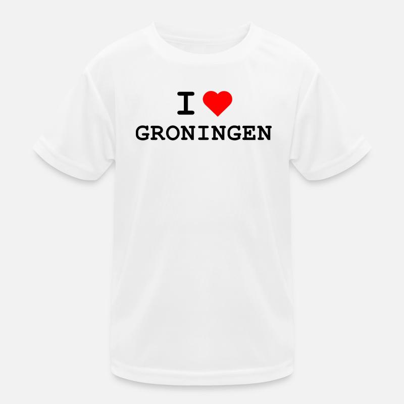 Ich liebe Groningen - J’aime Groningue T-shirt sport Enfant