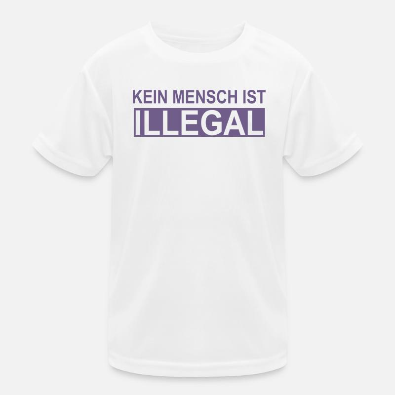 No human being is illegal Kids Functional T-Shirt