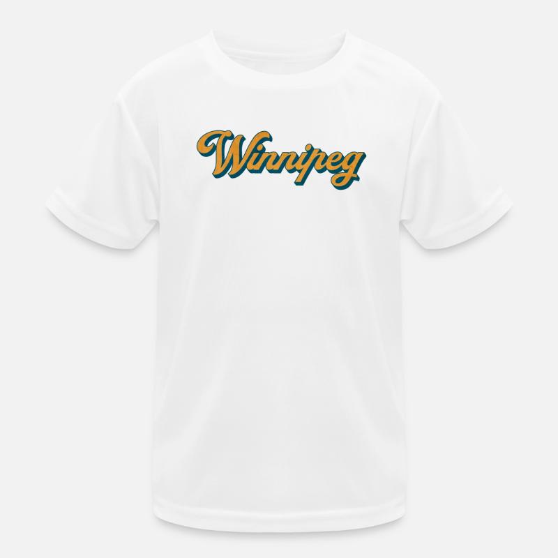 Winnipeg Retro Script Kinder Funktions-T-Shirt