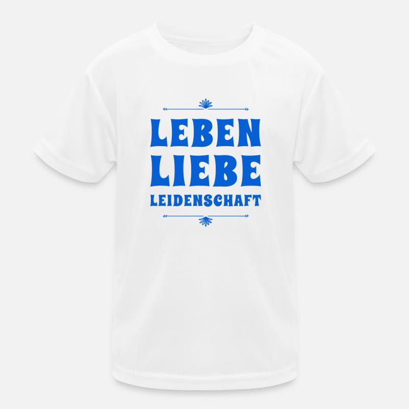 ich will ein leidenschaftliches Leben leben Kinder Funktions-T-Shirt