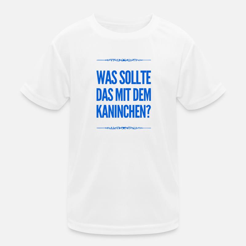 das mit dem Kaninchen Kinder Funktions-T-Shirt